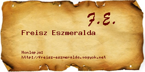 Freisz Eszmeralda névjegykártya